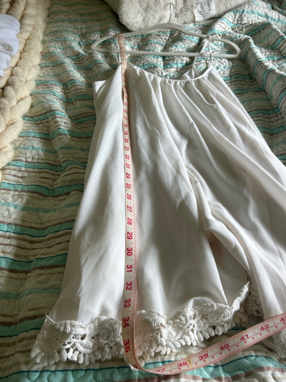 Lovers + Friends Ivory Gathered Neck Slip - Picture 5 of 9